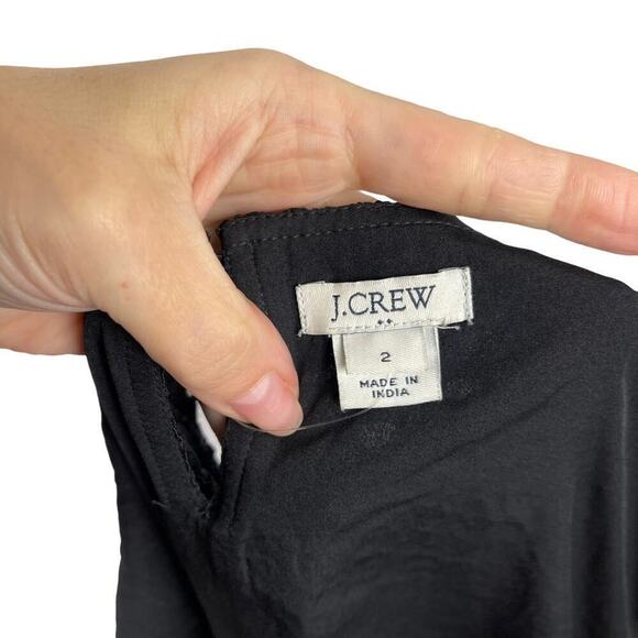 J. Crew Black Lace midi dress with scalloped hem Size 2 - Picture 8 of 10